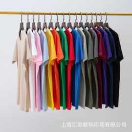 AG66000 Cross-Border 150g T-Shirt Men's Pure Cotton Solid Color Round Neck Men's Short-Sleeved Wholesale Advertising Shirt Printing Logo