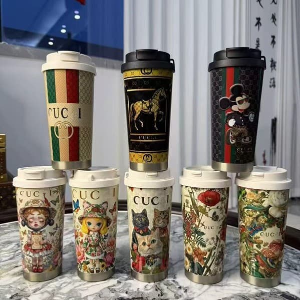 G-Home Full Print Letter Gift Box Set Insulated Coffee Cup, Socialite Same Style, Essential for Travel Wholesale