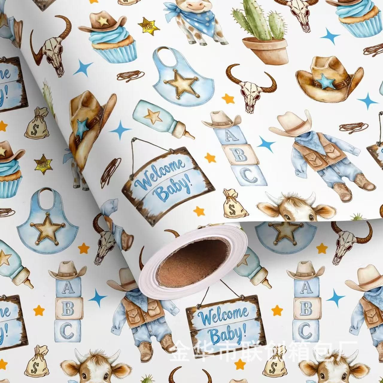 Factory direct sales creative gift box gift wrapping paper birthday gift roll wrapping paper