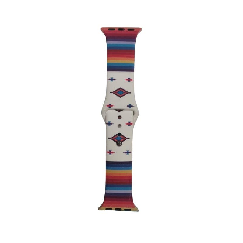 Custom Printed Patterns, Apple Watch Bands, Silicone Painted Straps, UV Printing