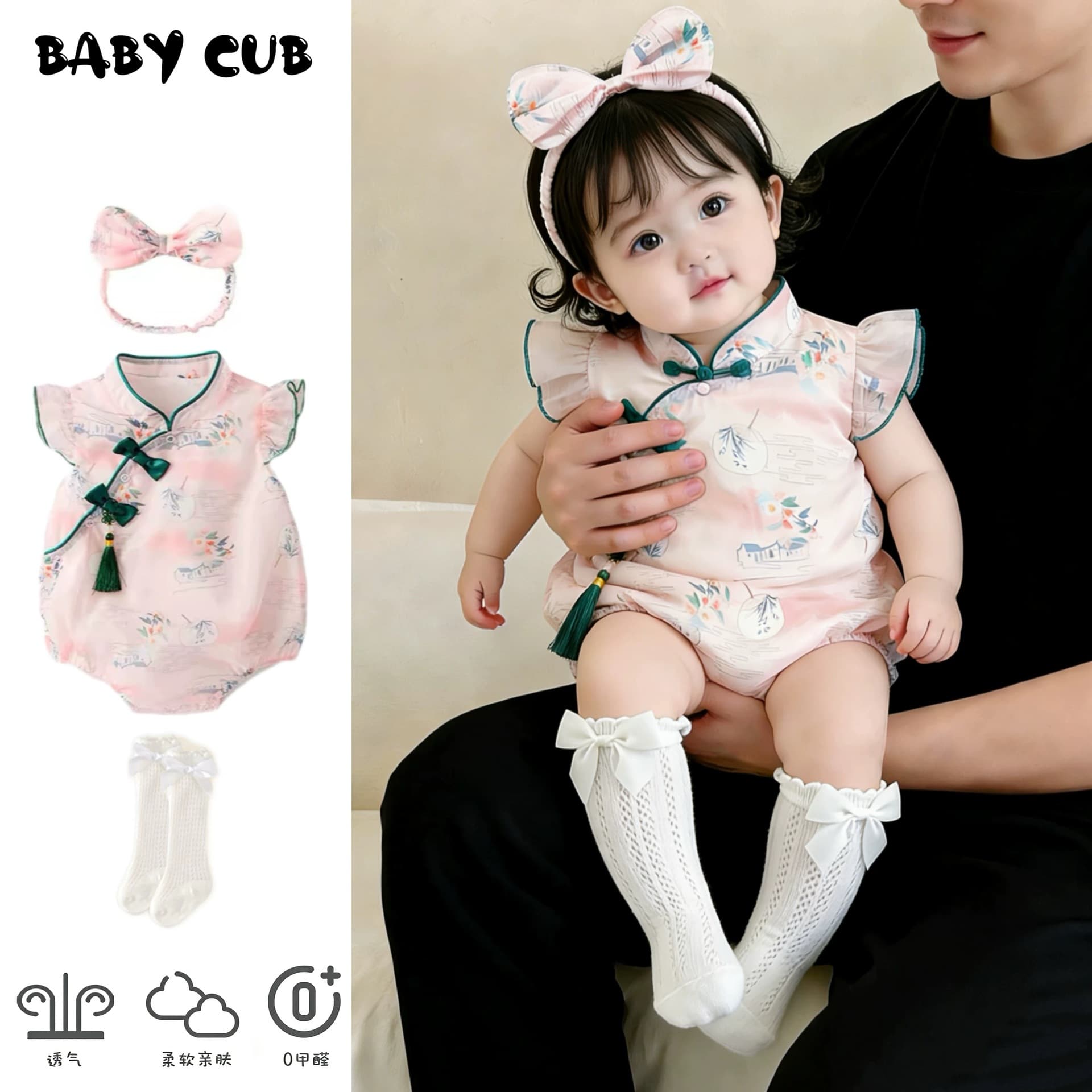 Baby Summer Thin Newborn Bodysuit Girls Romper Princess Full Moon 100 Days Onesie