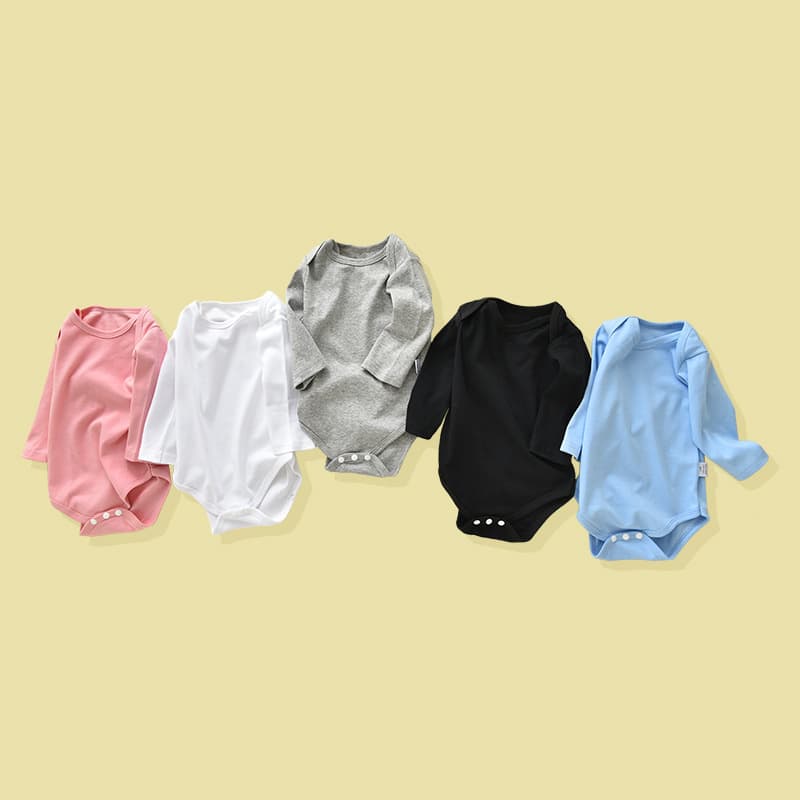 Oeko Certified Pure Cotton Baby Romper Suit Long Sleeve Short Sleeve Crawler Suit Spring Autumn Unisex Baby Overalls