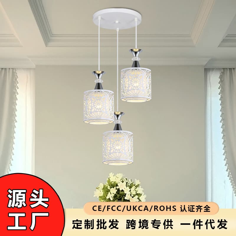 Nordic Restaurant Pendant Light, 3-Light Modern Minimalist Home Pendant Light for Bar, Hallway, Dining Room, Table Pendant Light