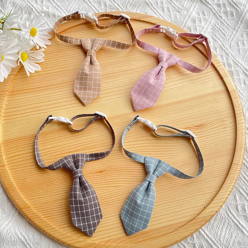 Spring 2025 Cross-Border Cat Collar British Style Pet Tie Dog Accessories Gentleman Bow Tie Adjustable Vintage
