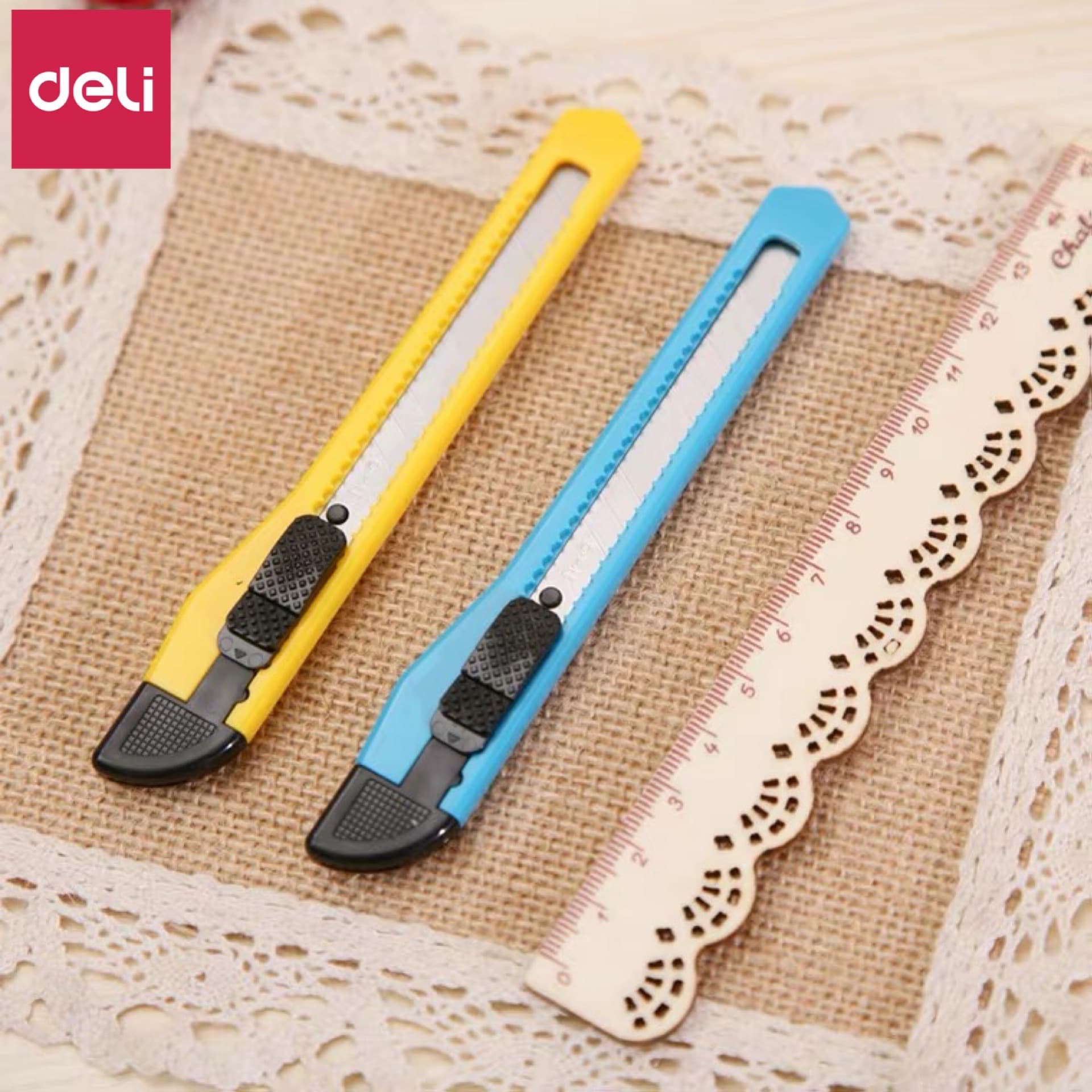 Deli 2052 Small Portable Utility Knife, Colored Student Art Knife, Mini Office Craft Knife
