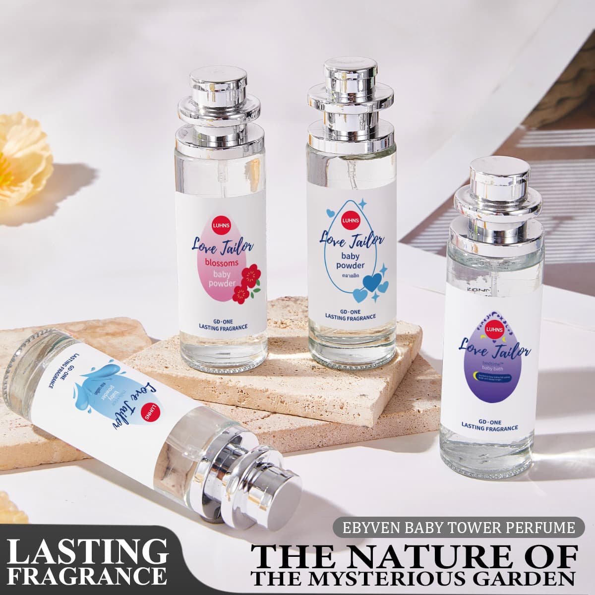 Cross-border TK Hot-Selling Internet Celebrity LUHNS Perfume Baby Perfume Women's Fragrance Long-Lasting Fresh Light Scent Perfume Manufacturer
