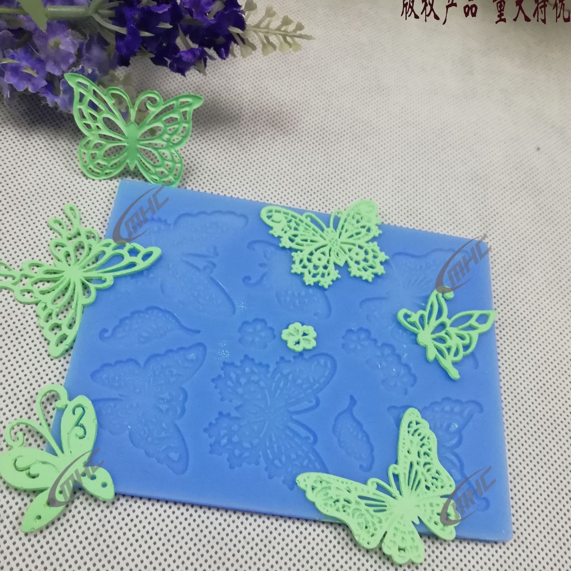 Mingchao Food-Grade Silicone Mold Butterfly Lace Mold Chocolate Mold Cake Decoration Mold Factory Direct Copyright