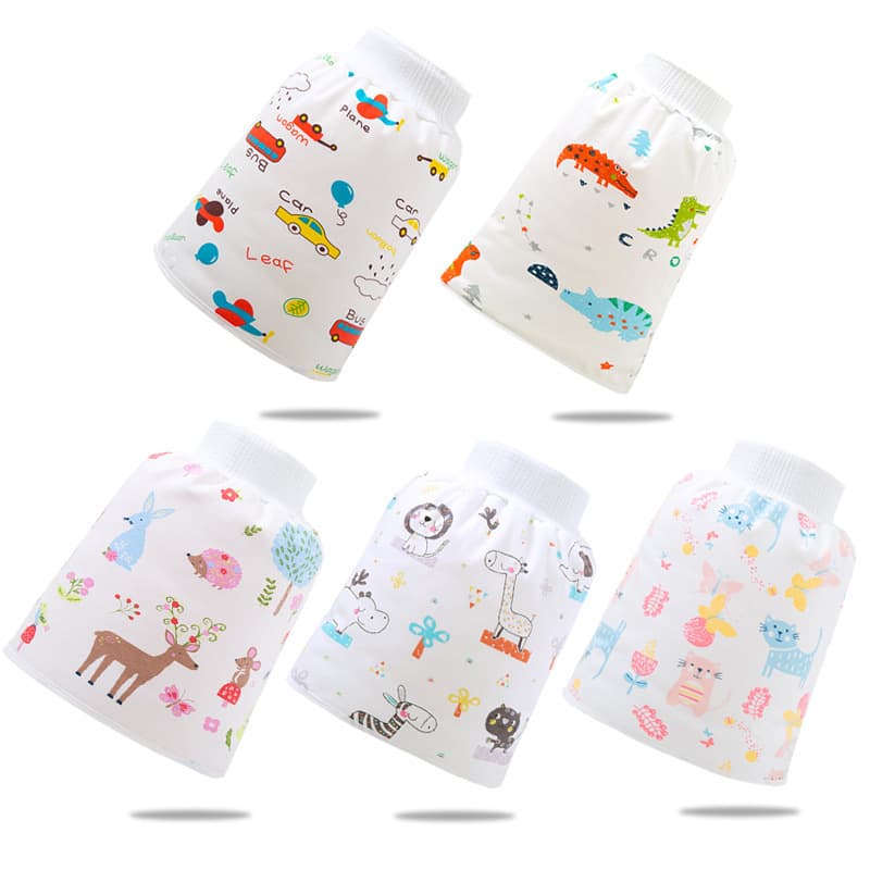 Baby Diaper Skirt Potty Training Pants Toddler Cloth Diaper Cover Leakproof Cotton Washable Waterproof Anti-Bedwetting