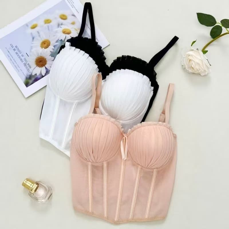 Figure-Flattering Clothes Sexy Waist Cincher and Bra One-Piece, Sexy Top for Women, European and American Style, Versatile Outer Wear Corset