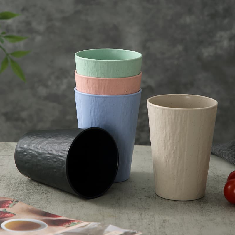 Amazon Cross-Border Best-Selling Water Cup, Portable Cup, Home Use, Drop-Resistant Mouthwash Cup, Toothbrush Cup, Rock Texture Cup