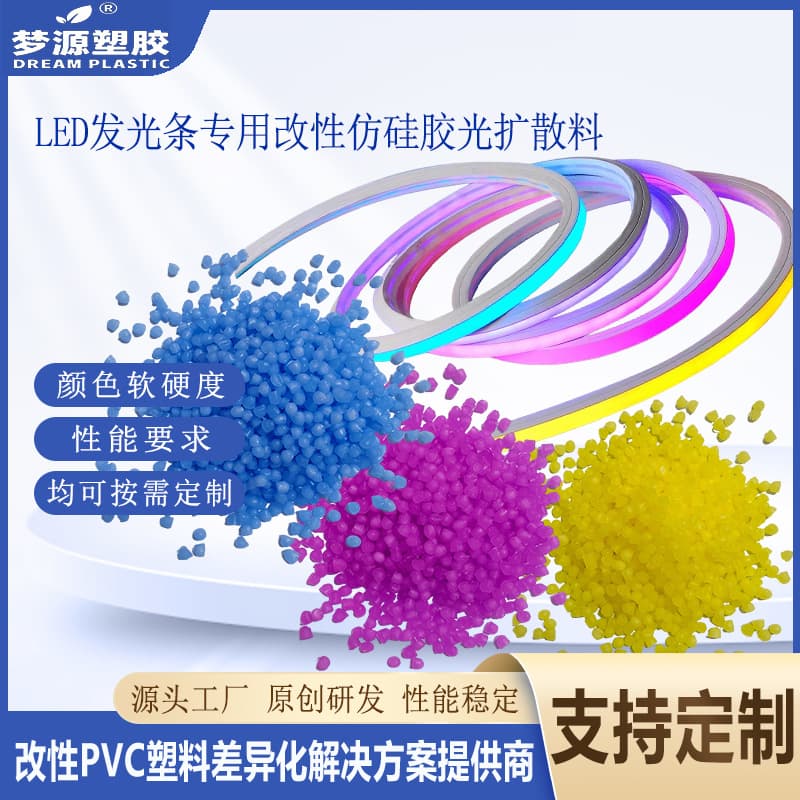 Special imitation silicone light diffusion material for LED lighting strips Special modified silicone for LED light strips