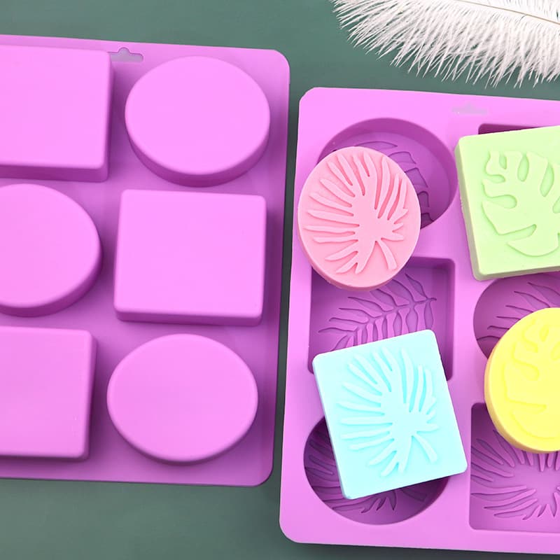 Sugar Castle spot 6 square oval leaf cake mold bread mold DIY baking handmade essential oil soap mold