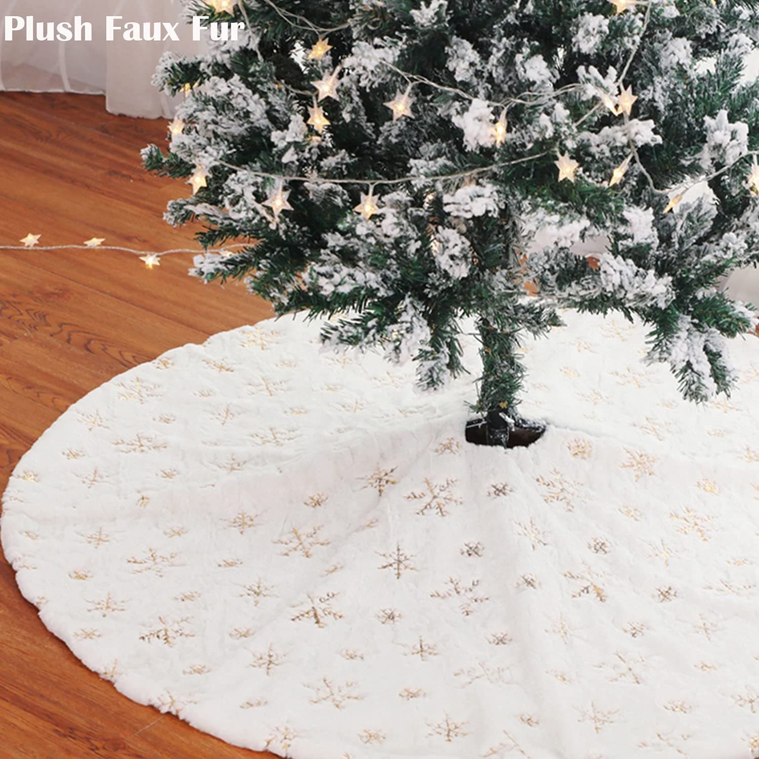 Amazon's hot sequin Christmas tree group snowflake sequin Christmas tree bottom apron Christmas holiday decorations