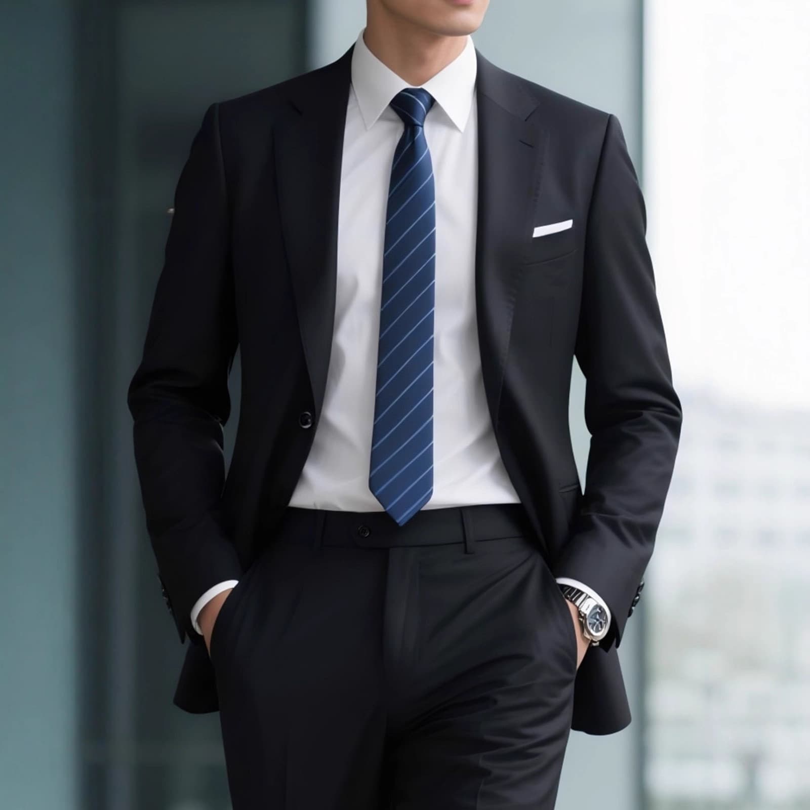 Hot selling spring and autumn men's suits slim youth small suit jacket black groomsmen dress work business formal wear