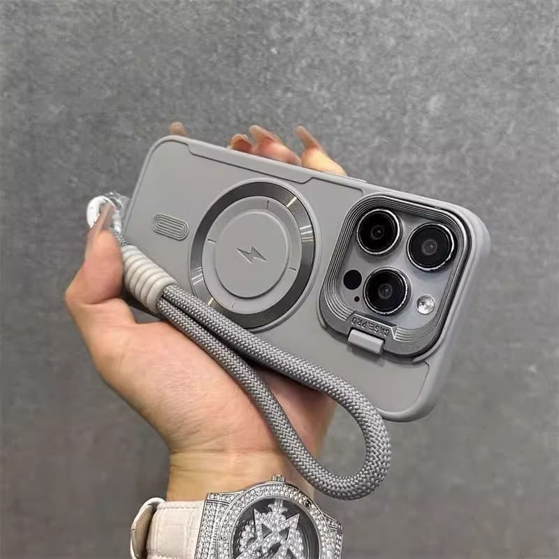 Compatible with Apple 18 Pro Max Phone Case iPhone 17 with Lanyard 14 Magnetic 13 Premium 12 Camera Stand 11
