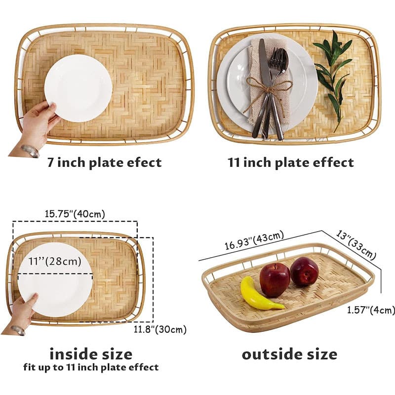 We support custom-made products, including hand-woven bamboo baskets, large bamboo crates, Japanese and Korean cuisine sushi trays, bread plates, and dinner plates.