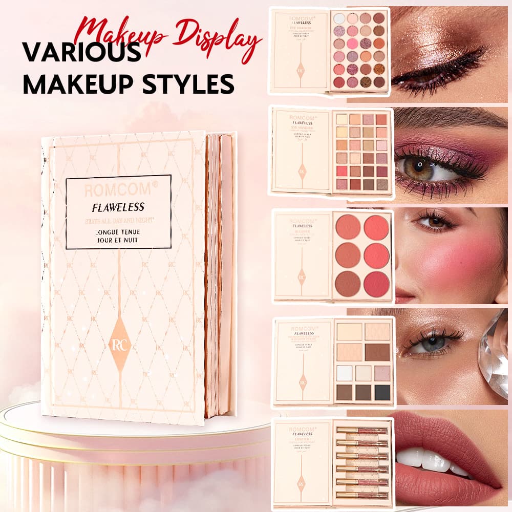 Cross-border 48-color Pearl Matte Eyeshadow Palette Highlighter Blush Contour Multi-Function Book-Shaped Eyeshadow Palette