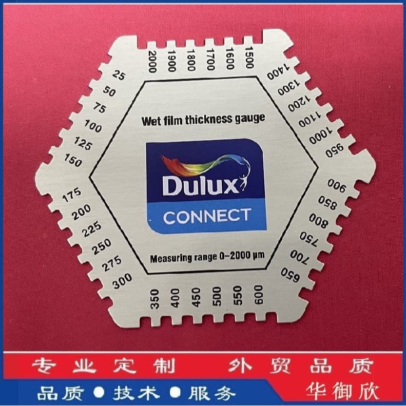 Wet Film Comb, Wet Film Thickness Gauge, Hexagonal Wet Film Comb Gauge, Tool Ruler, Measuring Tool, Genuine, Factory Made