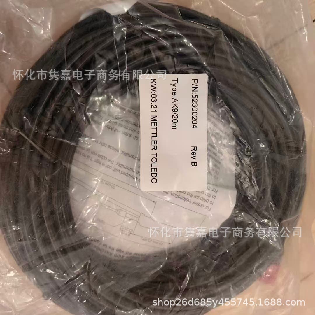 Mettler AK9 cable, model 52300204 Rev B, 20 meters long, brand new, original, price negotiable.
