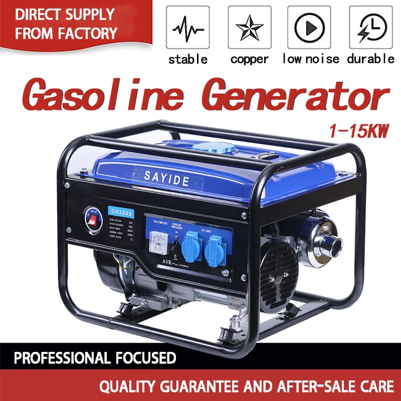 2/3/5/6/8/10kw Gasoline Generator for Outdoor Home Use, Micro Portable 110v/220v/380v Electric