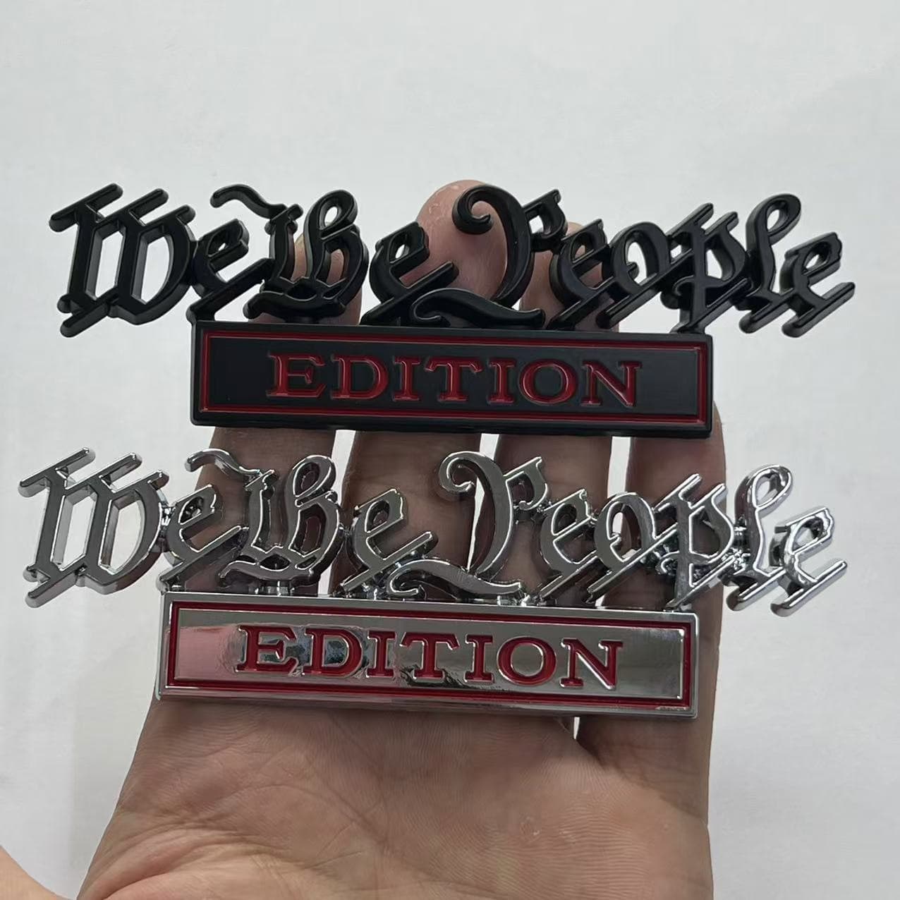 Cross-border Source Car Modification Badge We The People Metal Car Sticker EDITION Body Sticker Rear Emblem