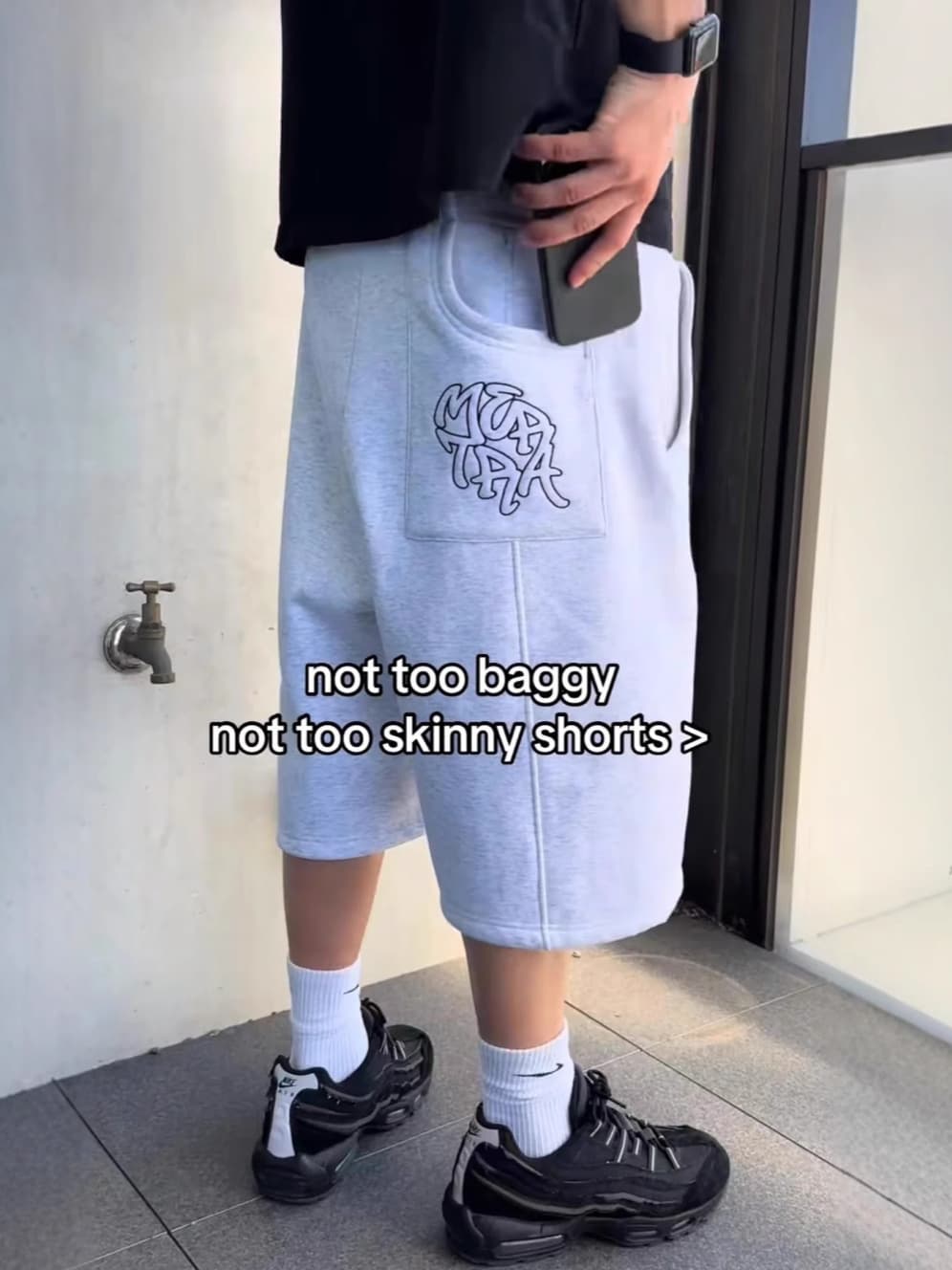 High-end European and American cross-border mertra embroidered letter short sweatpants, hip-hop rap streetwear style shorts