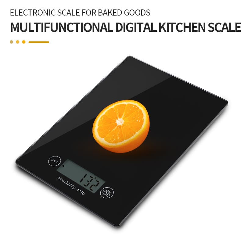 Amazon's popular 1g precision seasoning scale tempered glass touch screen anti-oil panel baking electronic scale