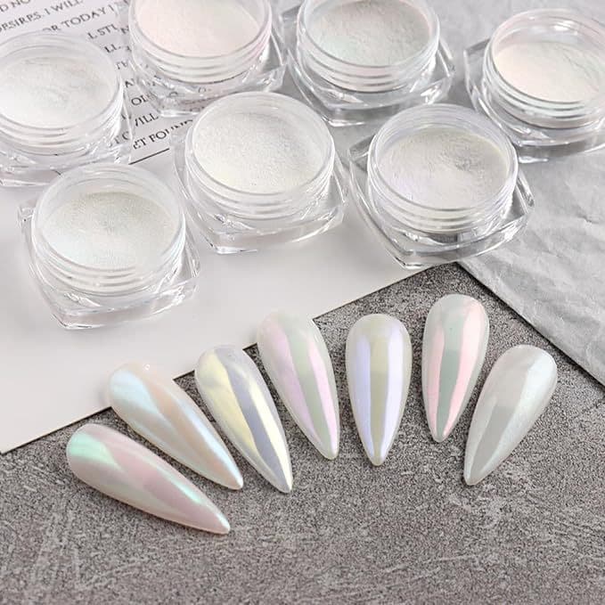 Manicure Moonlight Powder Wholesale Manicure Aurora Magic Mirror Moonlight Powder Symphony Nail Shell Powder Ice Transparent Nail Glitter Powder