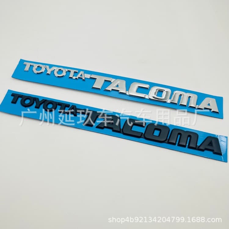 Suitable for Toyota Tacoma Tundra modification TOYOTA TACOMA car logo side label leaf plate label car rear sticker