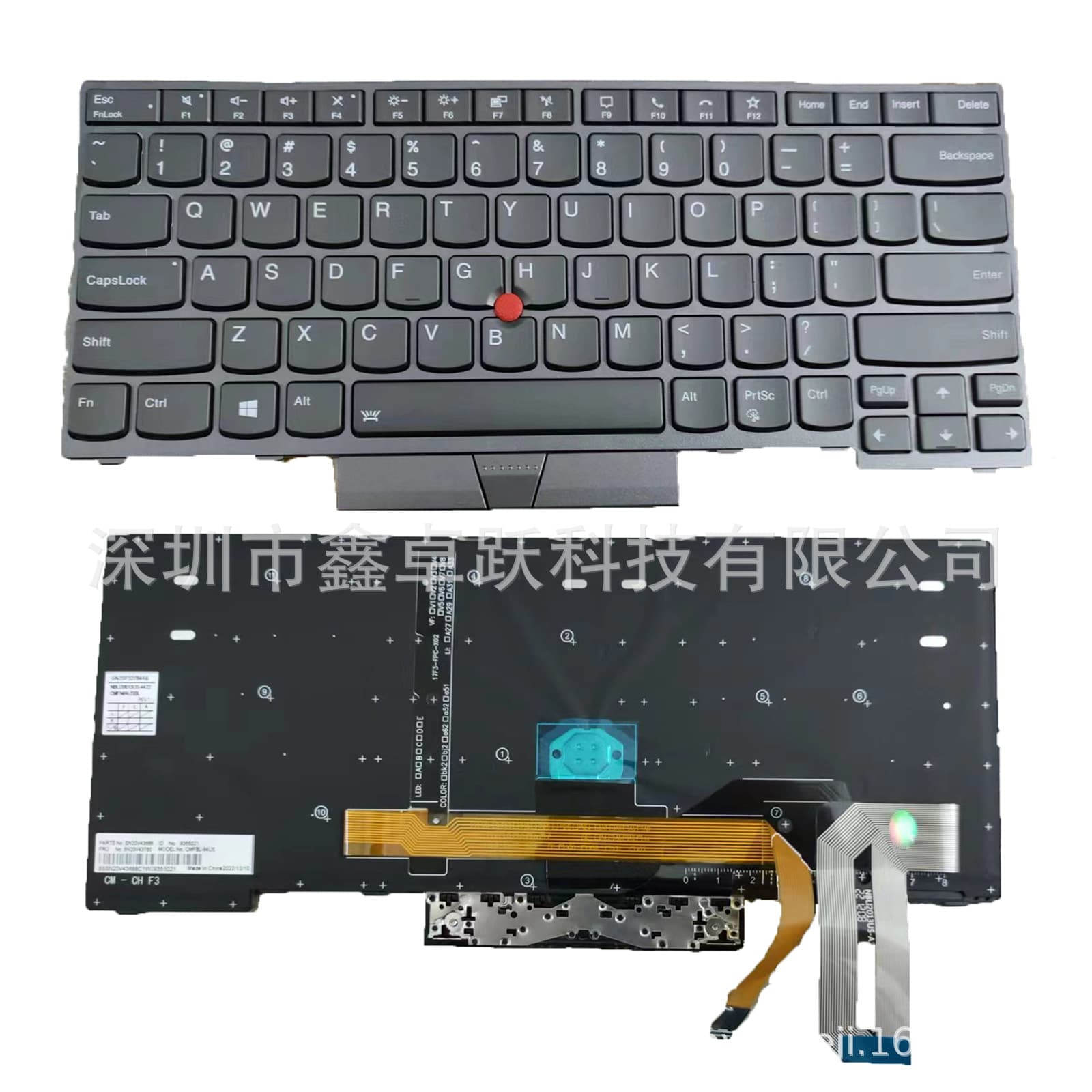 US layout for Lenovo T14 Gen 1 & 2, P14s Gen 1 & 2 laptop keyboards