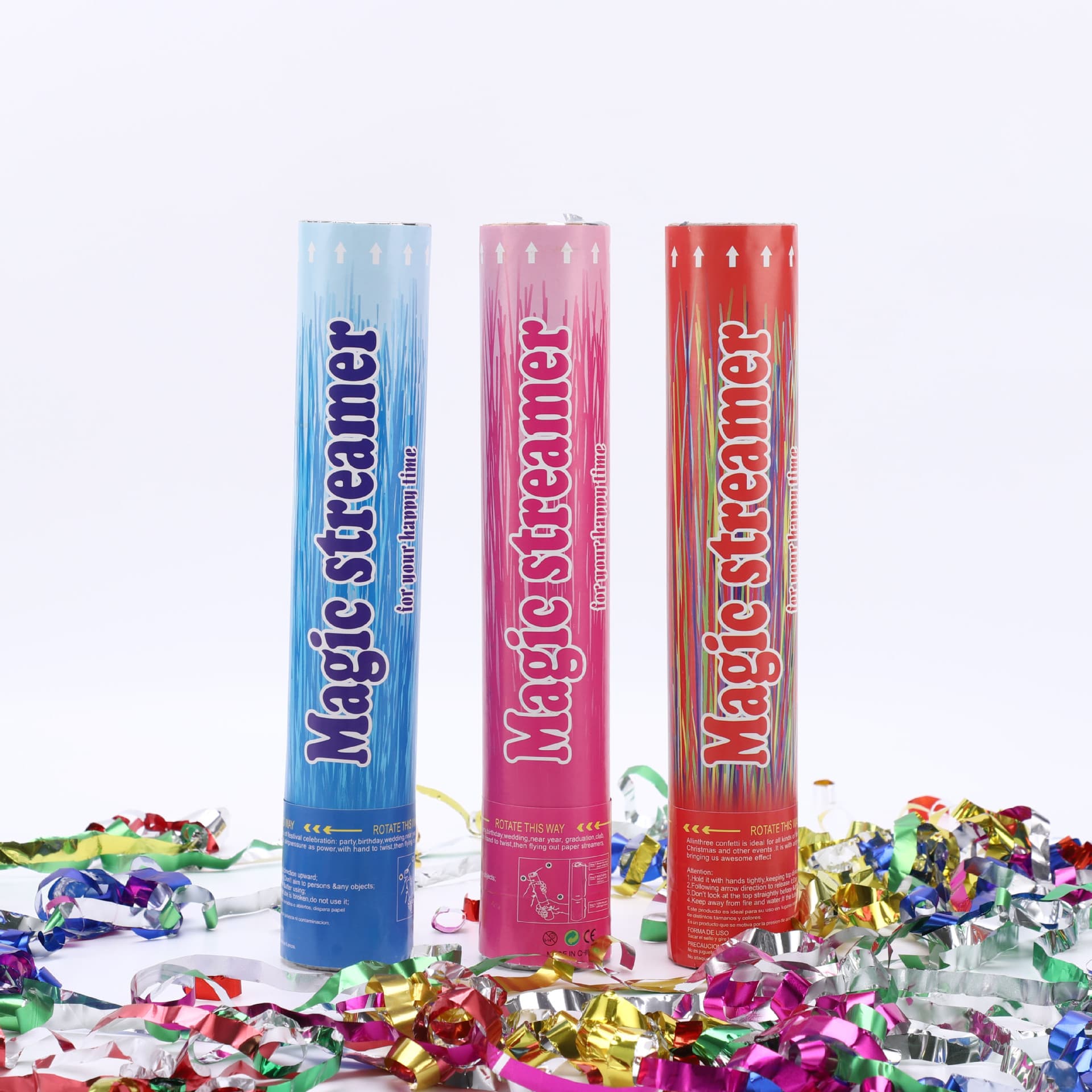 Party Popper Meteor Shower Fireworks Festive Party Confetti Cannon Factory Wholesale