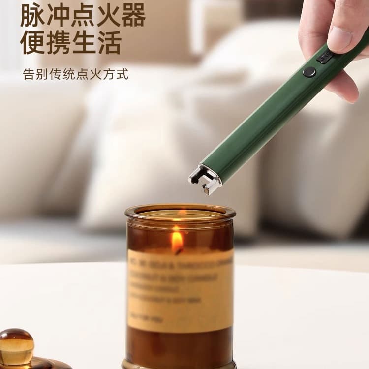 Aromatherapy Igniter Pulse Candle Electronic Gas Stove Ignition Rod, Home Rechargeable Lighter Long Handle
