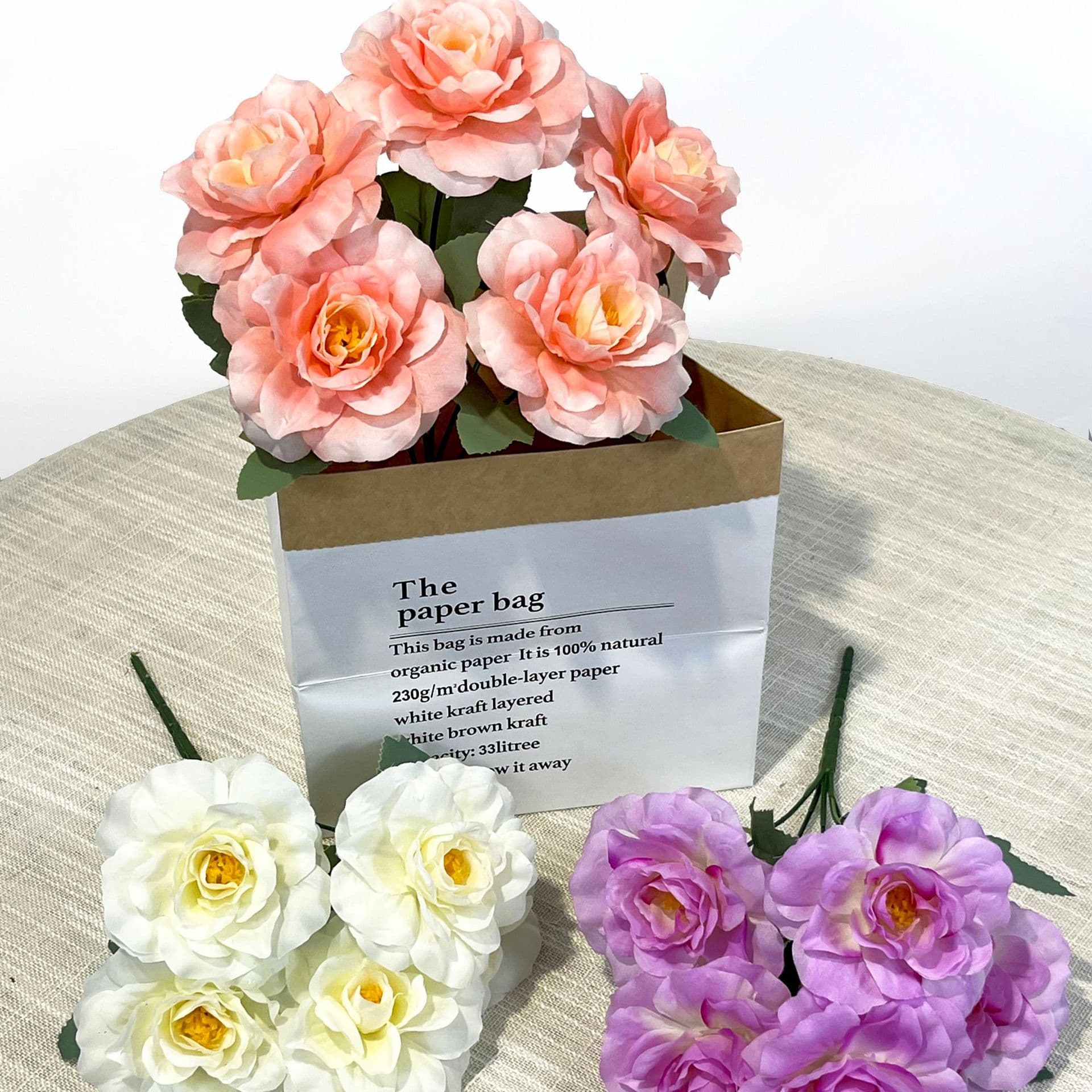 Simulated 5-Head Gardenia Artificial Flower Ins Wedding Decoration Simulated Flower Decoration Mall Event Arrangement Fake Flower Supply