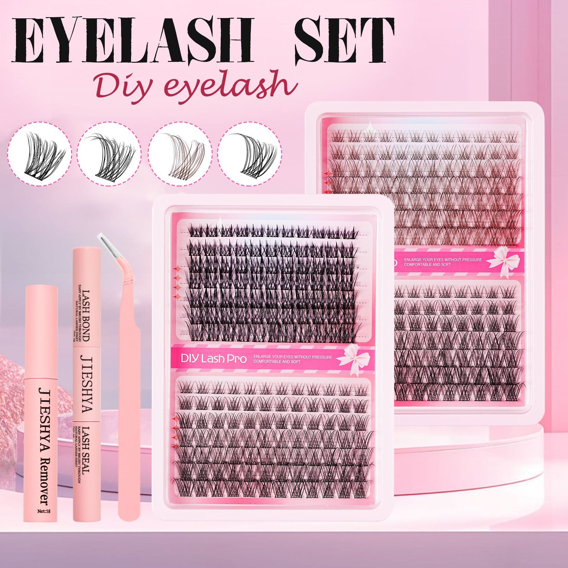 DIY Lash Cluster Eyelash Bundle Set European and American 18mm Cluster Lashes