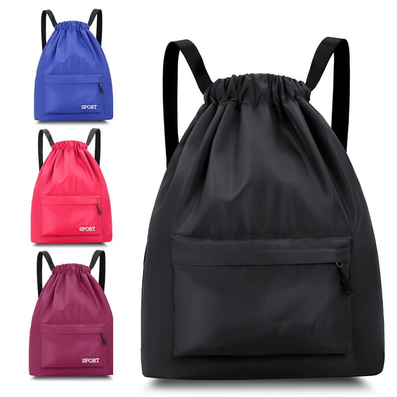 Lightweight Basketball Events Training Marathon Fitness Drawstring Handheld Backpack Sports Storage Bag Drawstring Sack