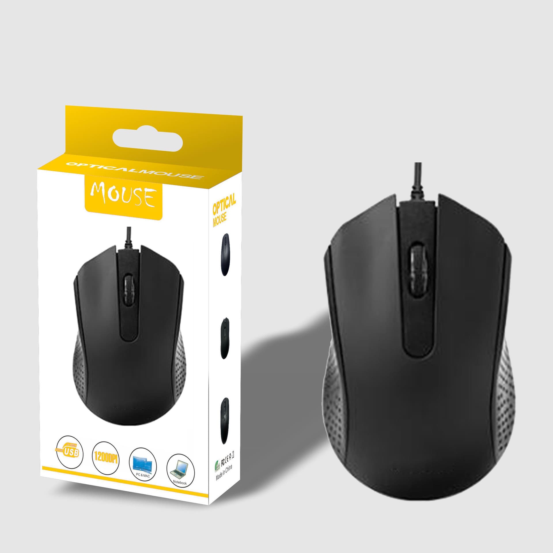 045 New USB Wired Mouse Wholesale for Desktop Laptop Office Gaming Mouse Optical