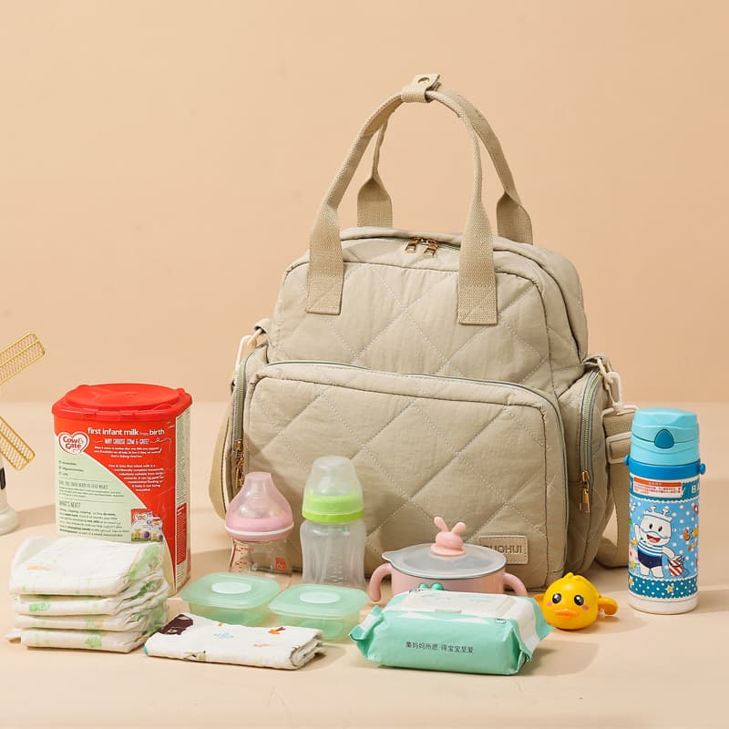 Cross-border wholesale mommy bag factory direct sale multifunctional large capacity new baby diaper bag maternity bag