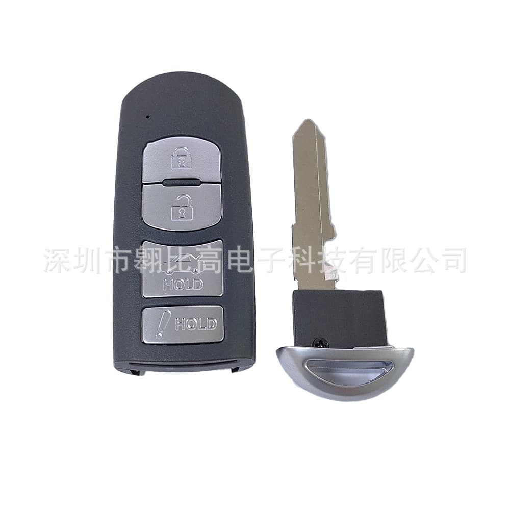 Compatible with Mazda 3-Button 4-Button Car Smart Key Remote WAZSKE13D01