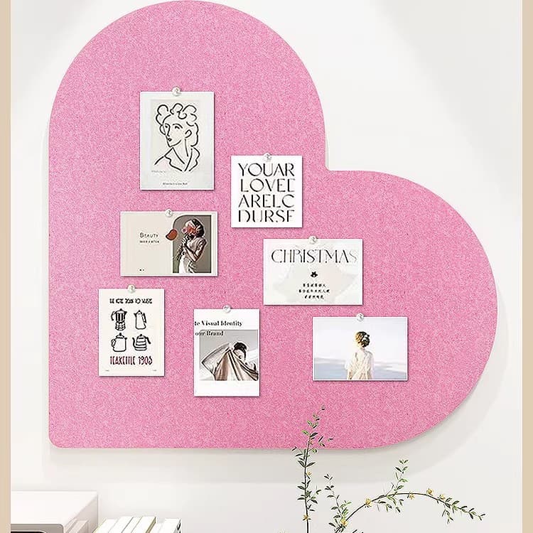 Photo wall felt wall stickers cork board room wall ugly decorative board photo display board storage without punching