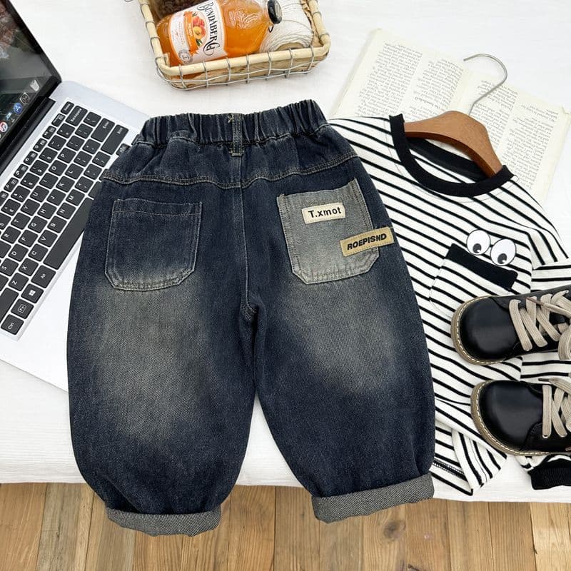 Boys Jeans Autumn Style Stylish Kids Pants Spring Autumn Baby Toddler Casual Pants Autumn Boys Trendy