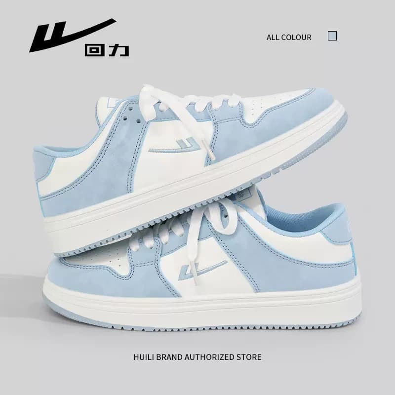 Warrior Canvas Shoes for Women, Versatile Student Sneakers in North Carolina Blue and White, Spring 2024 New Unisex Casual Shoes