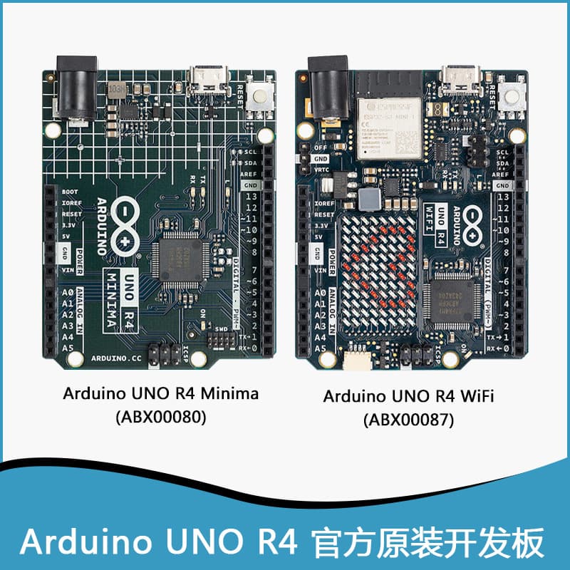 Original Arduino UNO R4 WIFI / Minima Board Made in Italy ABX00087/80