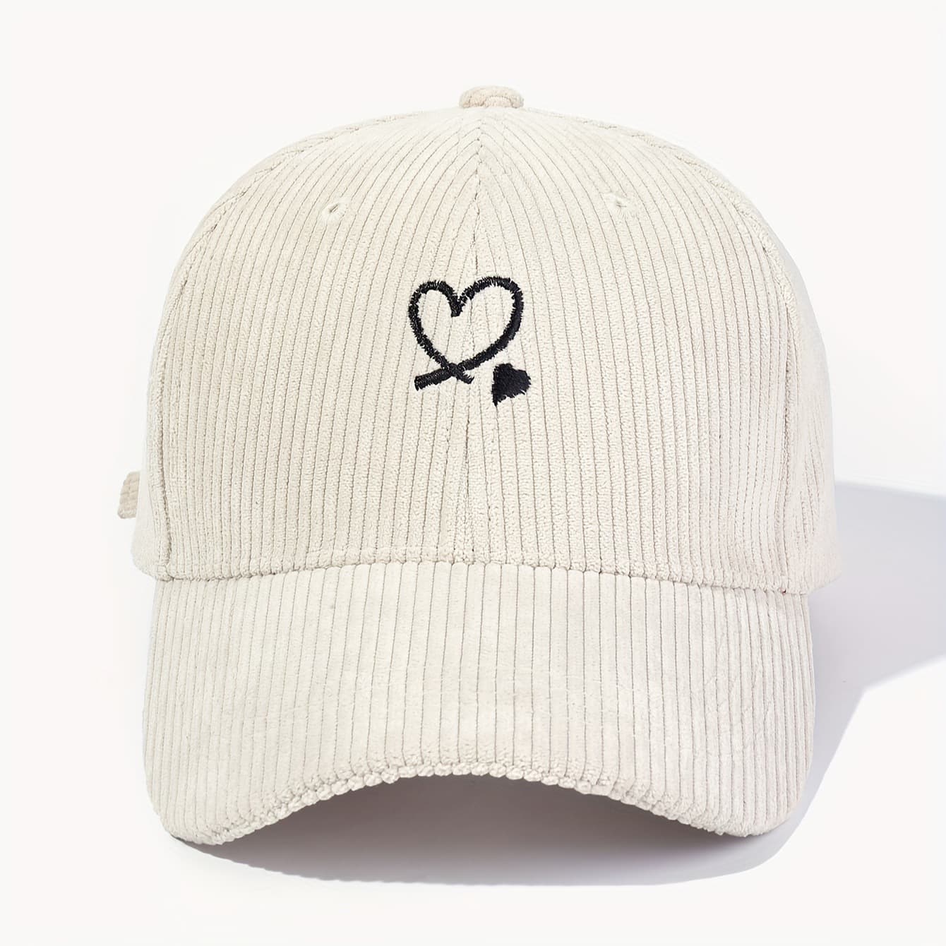 2025 New Cross-border Drop Shipping Fashion Beige Corduroy Baseball Cap