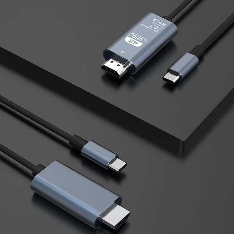 Type-C to HDMI Screen Mirroring Cable 4K60Hz High-Definition Video Adapter