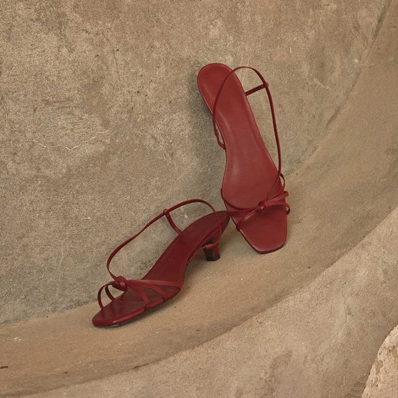 2026 European and American Summer New Open-Toe One-Strap Slide Sandals for Women, Versatile Chic Kitten Heel Open-Back Square-Toe Sandals