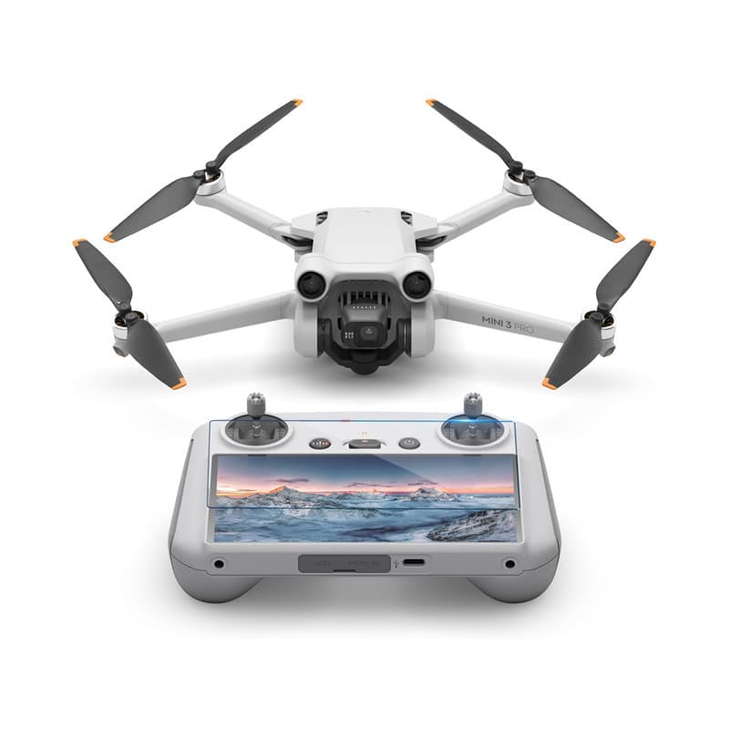 Suitable for DJI Mini 3 / Air3 with Screen Remote Control, Tempered Glass Film, High-Definition Film, Anti-Scratch RC / RC2 Accessories