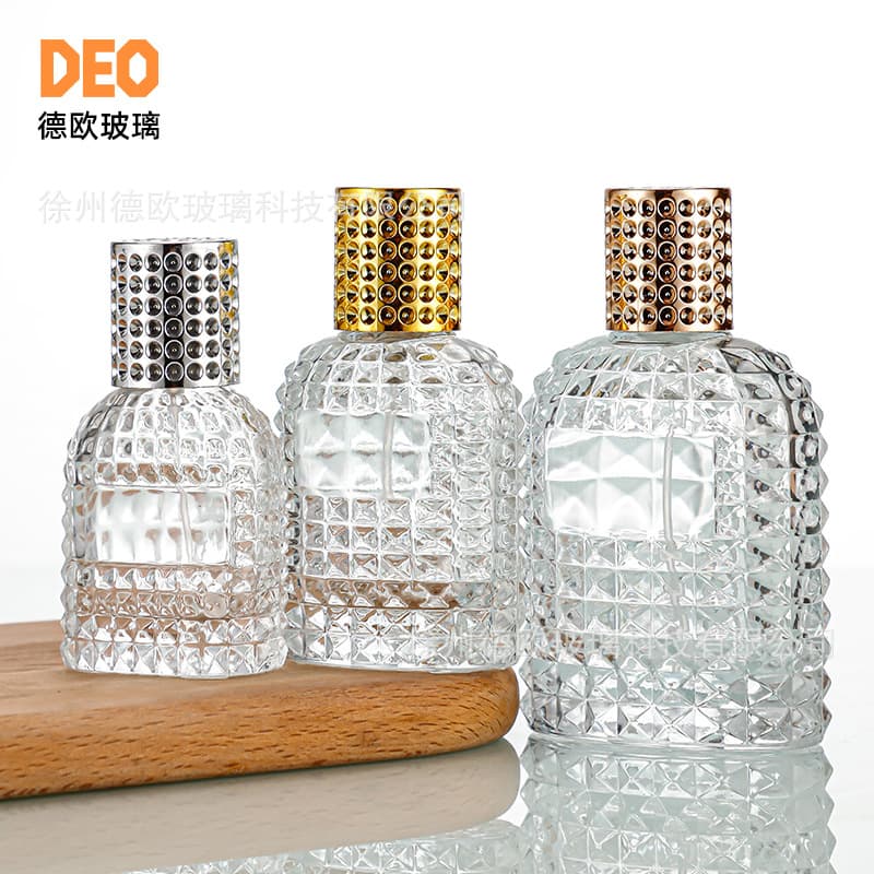 Creative Perfume Packaging Refillable Bottle Screw Mouth Portable 30ml 50ml 100ml Glass Perfume Bottle Empty Spray Bottle