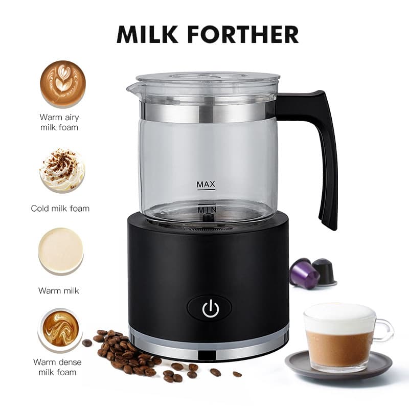 Portable Handheld Small Home Use Electric Milk Frother Separator Hot Cold Mixing Hot Milk Machine