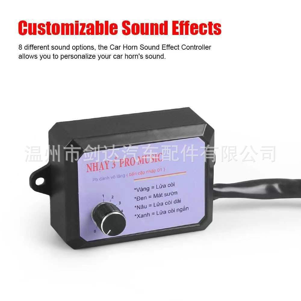 Vietnam Universal Popular 8-Tone 12-Tone Car Motorcycle Truck Multi-Tone Horn Tuning Control Box