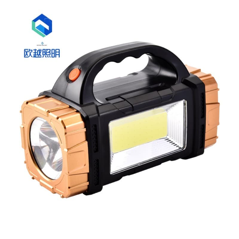 New Multi-Function Lantern, High-Lumen Flashlight with Solar Charging, Portable LED Searchlight for Outdoor